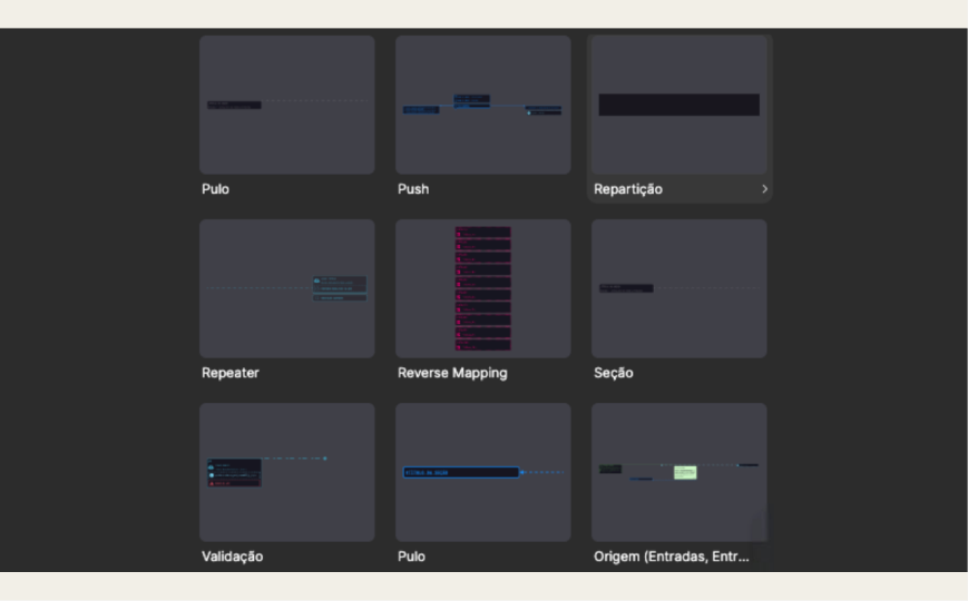 Product interface in the mockup